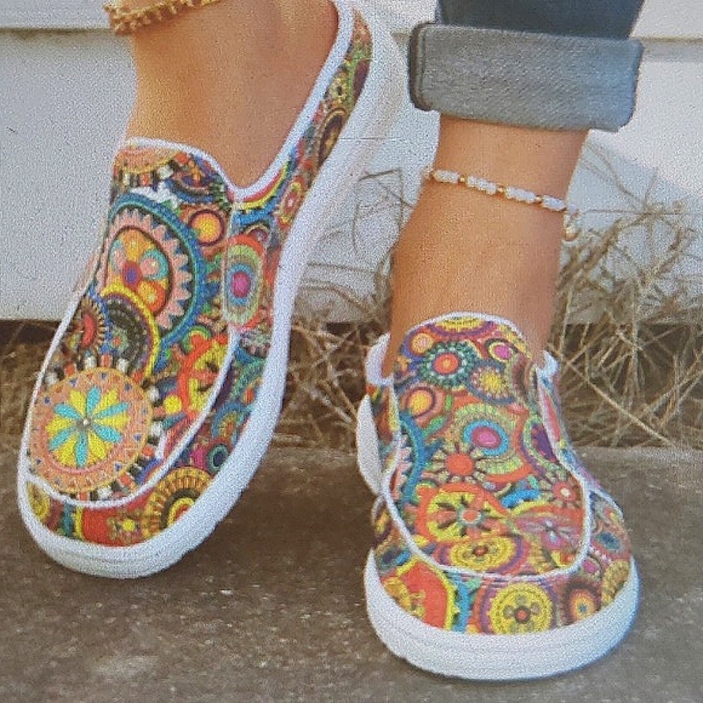 Colorful Women's Slip-On Sneakers NWOT